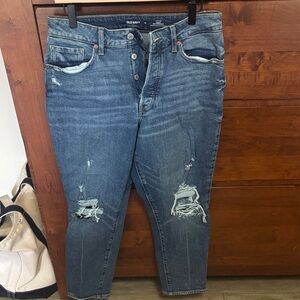 Old Navy Women's Distressed Blue Jeans